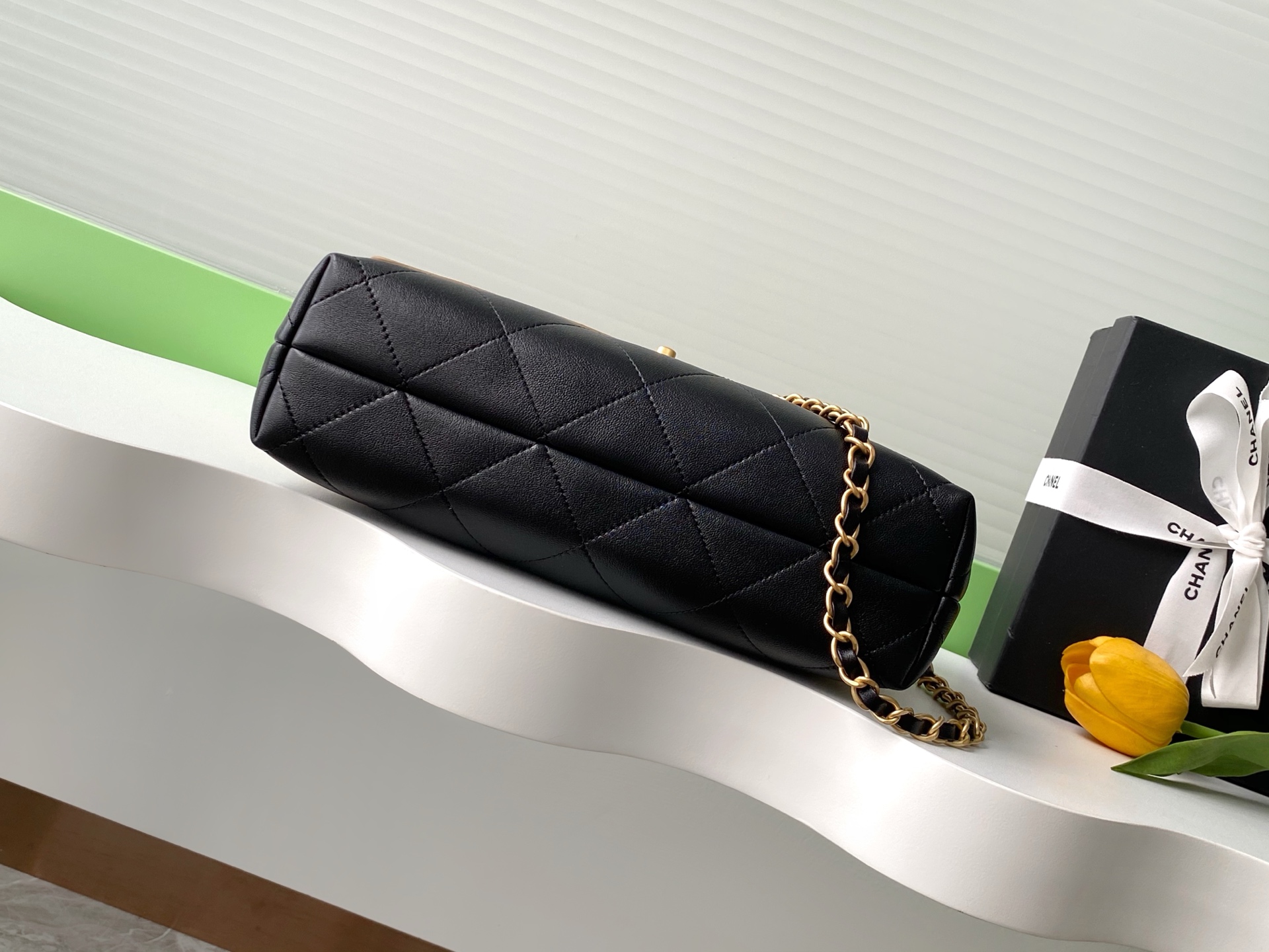 CHANEL Large Flap Bag with Top Handle AS5637 - Image 5