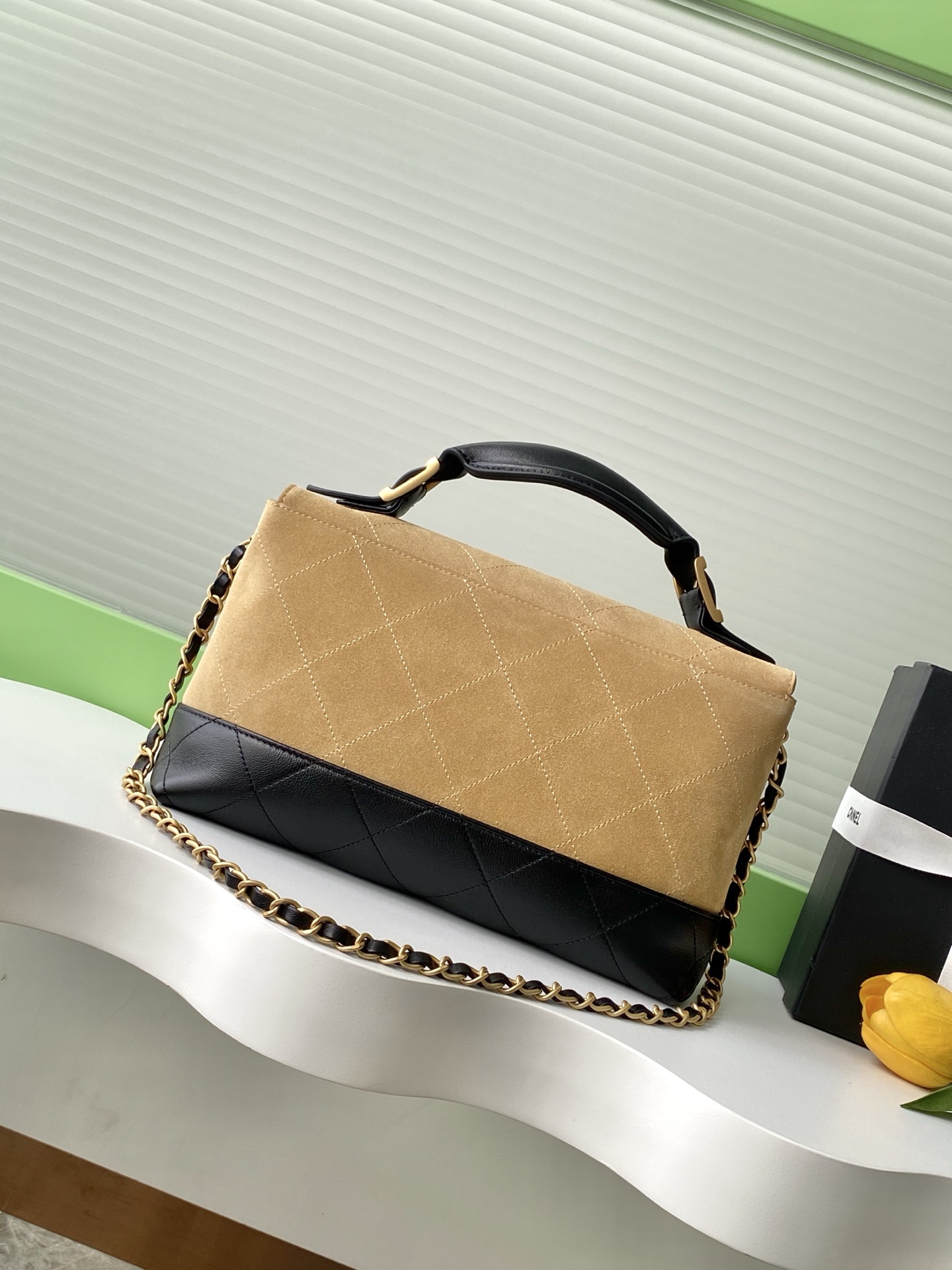 CHANEL Large Flap Bag with Top Handle AS5637 - Image 4