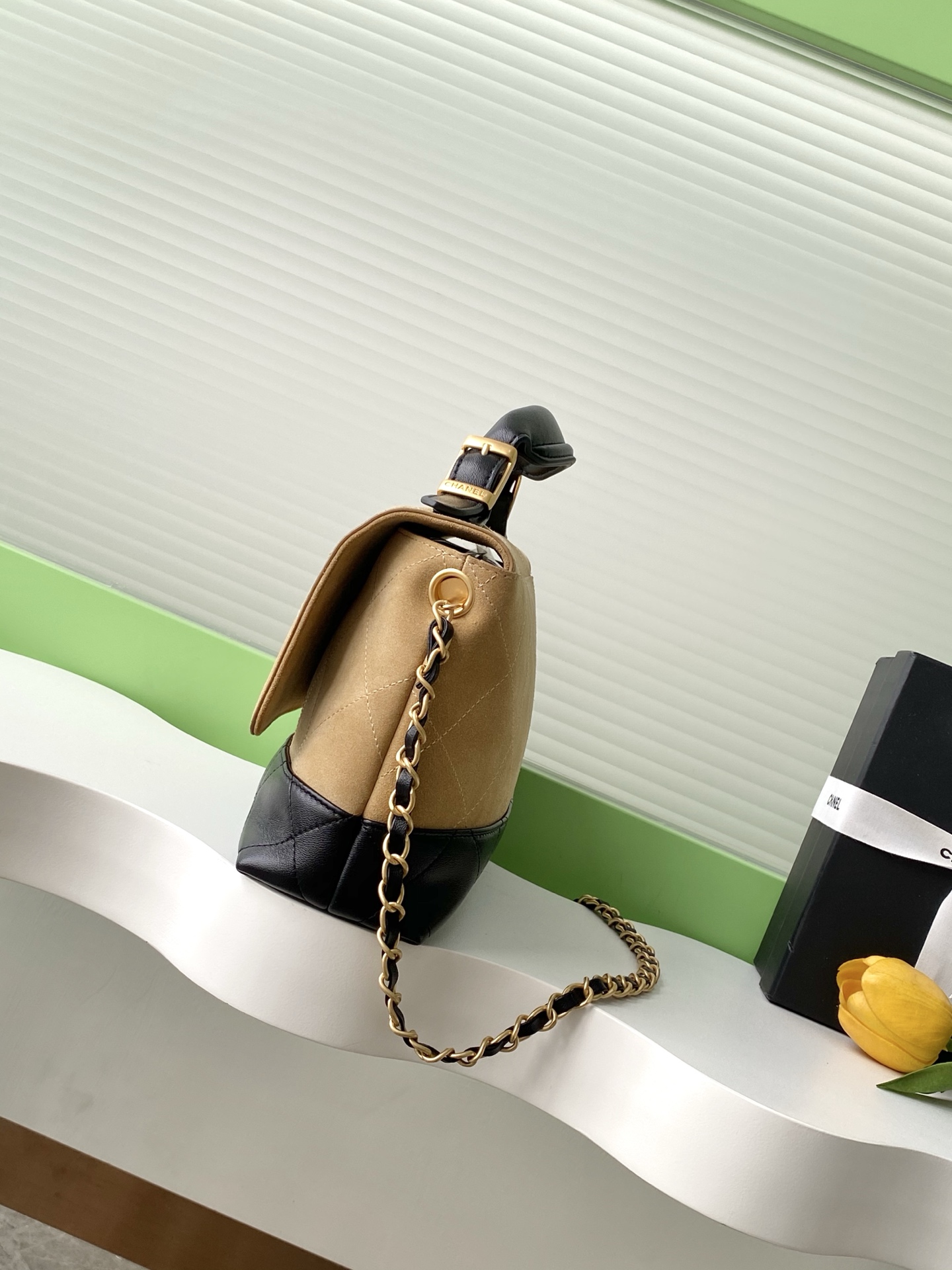 CHANEL Large Flap Bag with Top Handle AS5637 - Image 3