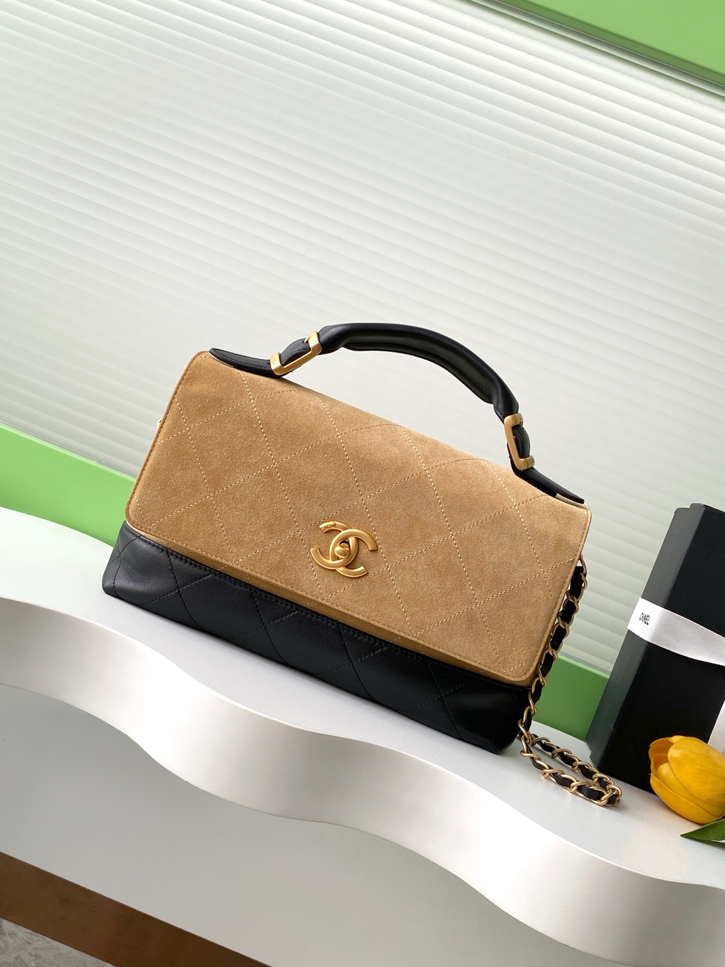 CHANEL Large Flap Bag with Top Handle AS5637 - Image 2