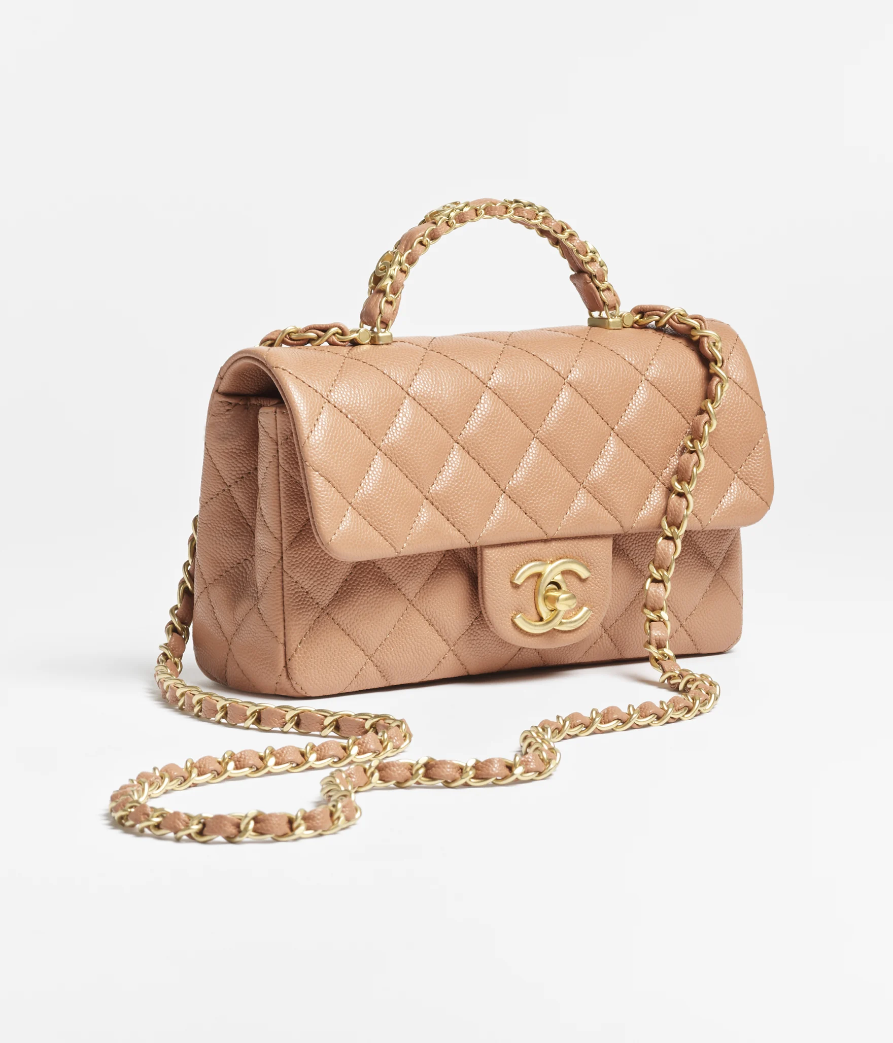 CHANEL Mini Flap Bag with Top Handle AS5701