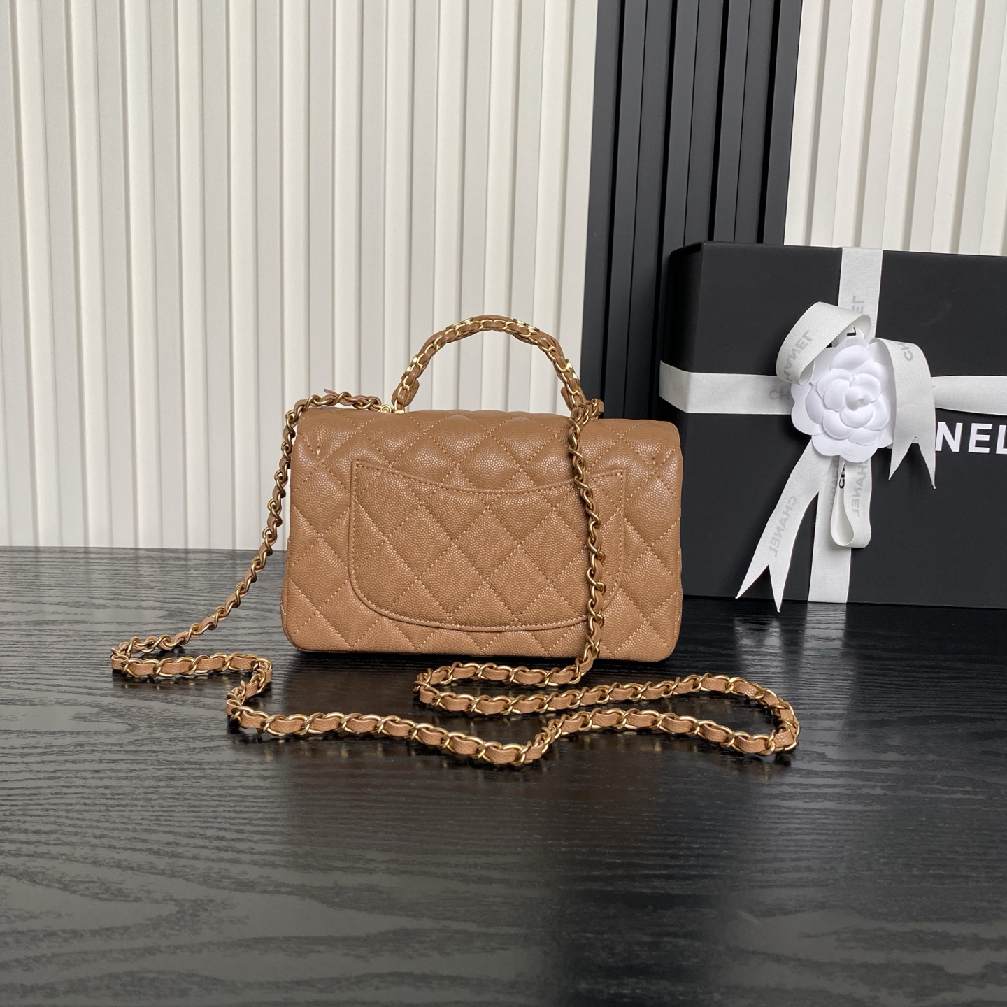 CHANEL Mini Flap Bag with Top Handle AS5701 - Image 3