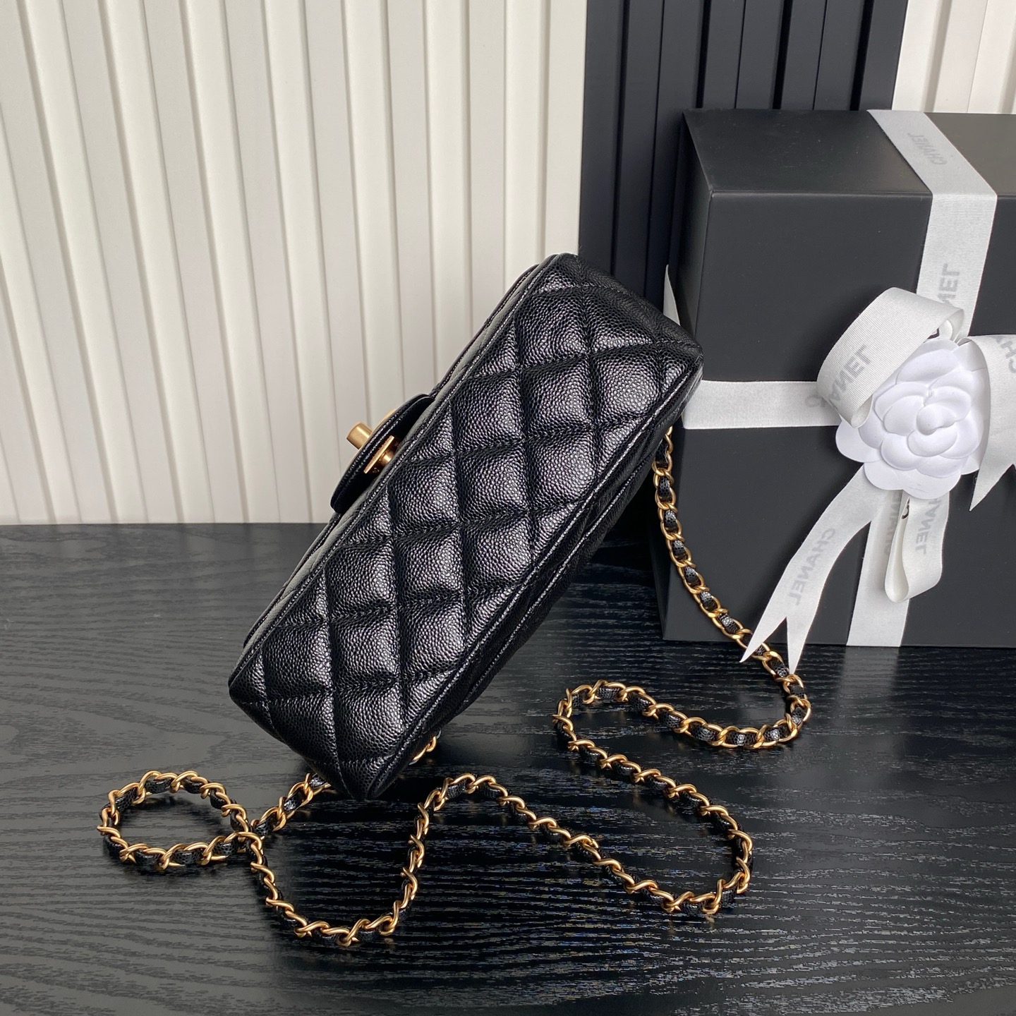 CHANEL Mini Flap Bag with Top Handle AS5701 - Image 21