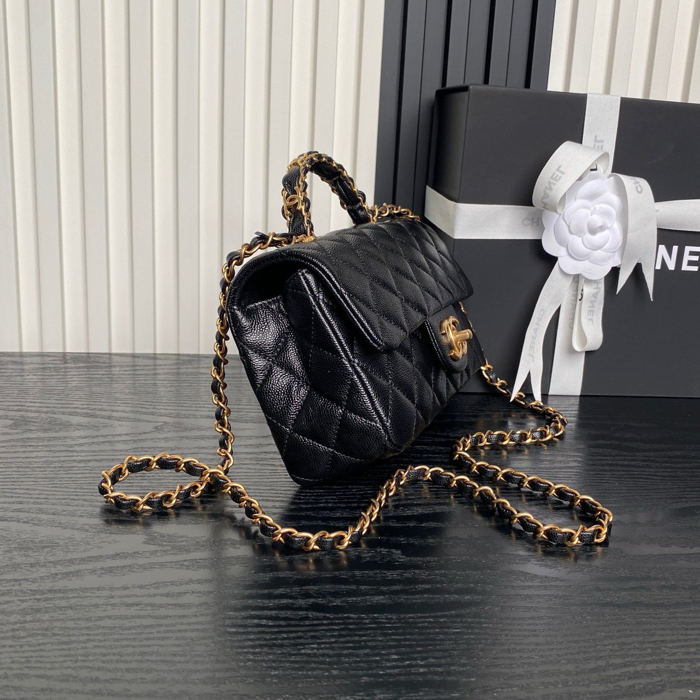 CHANEL Mini Flap Bag with Top Handle AS5701 - Image 20