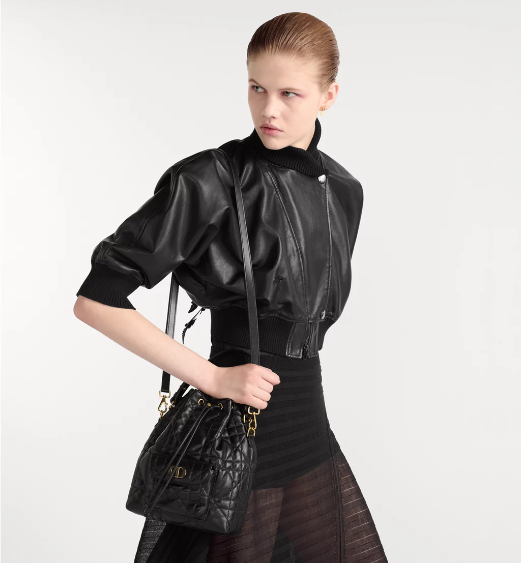 Small Dior Caro Bucket Bag - Image 2