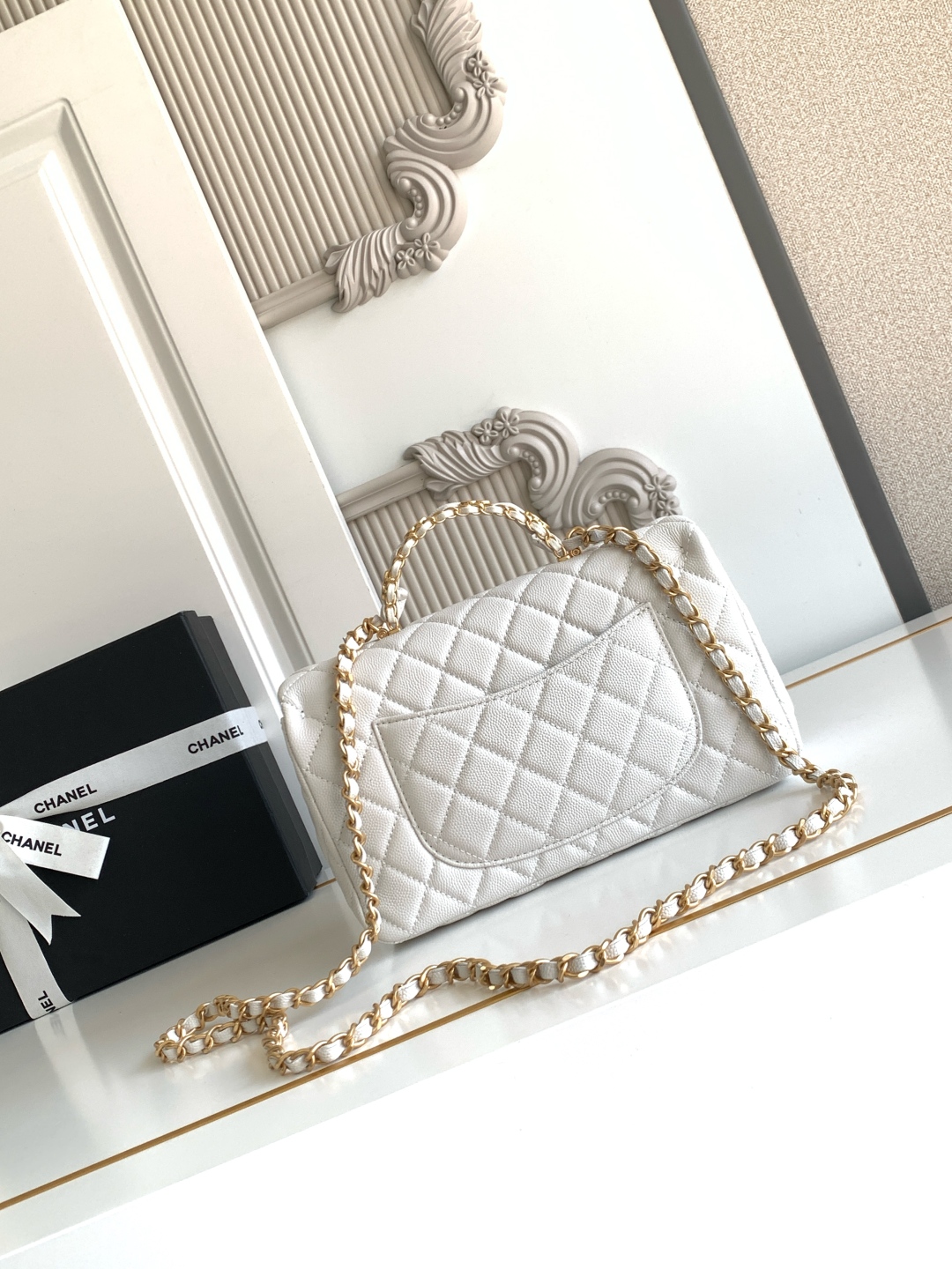 CHANEL Small Flap Bag with Top Handle AS5702 - Image 19