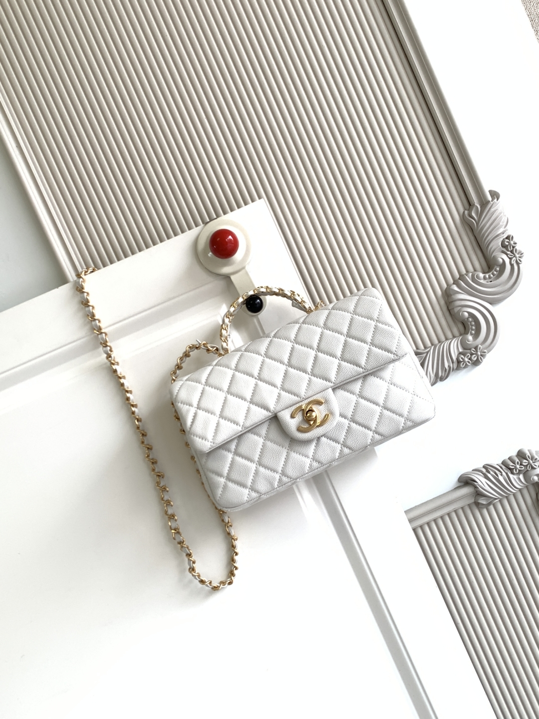 CHANEL Small Flap Bag with Top Handle AS5702 - Image 21