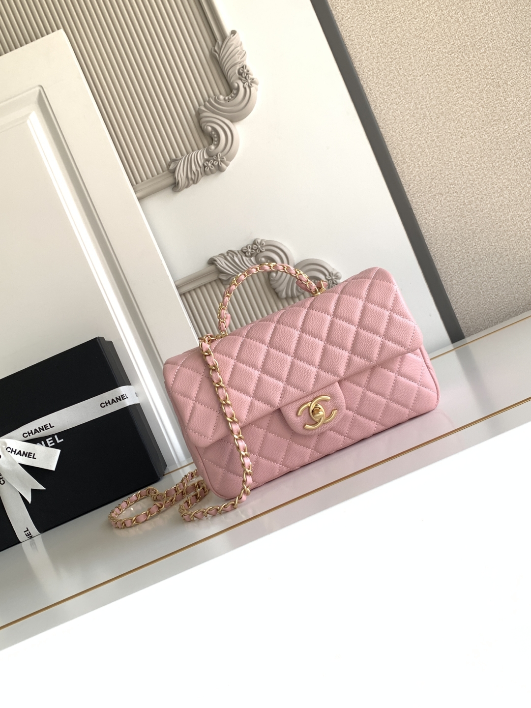 CHANEL Small Flap Bag with Top Handle AS5702 - Image 30