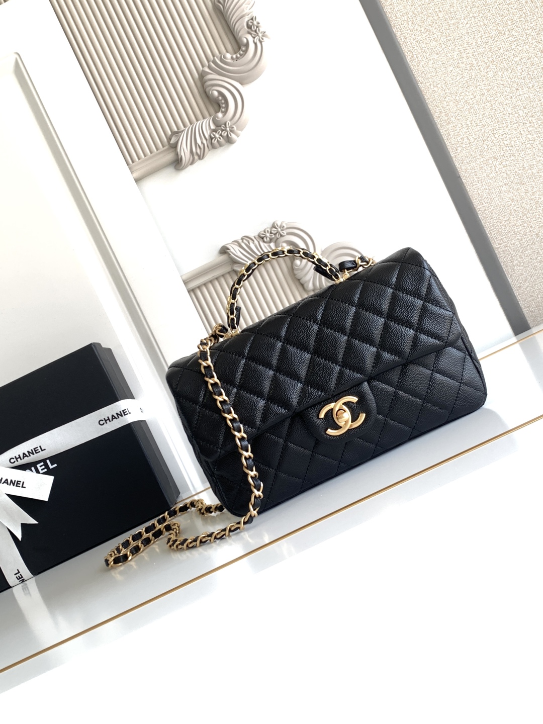 CHANEL Small Flap Bag with Top Handle AS5702 - Image 10