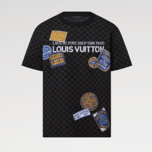 Damier Short-Sleeved Signature Crewneck