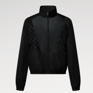 Leather Mix Track Top