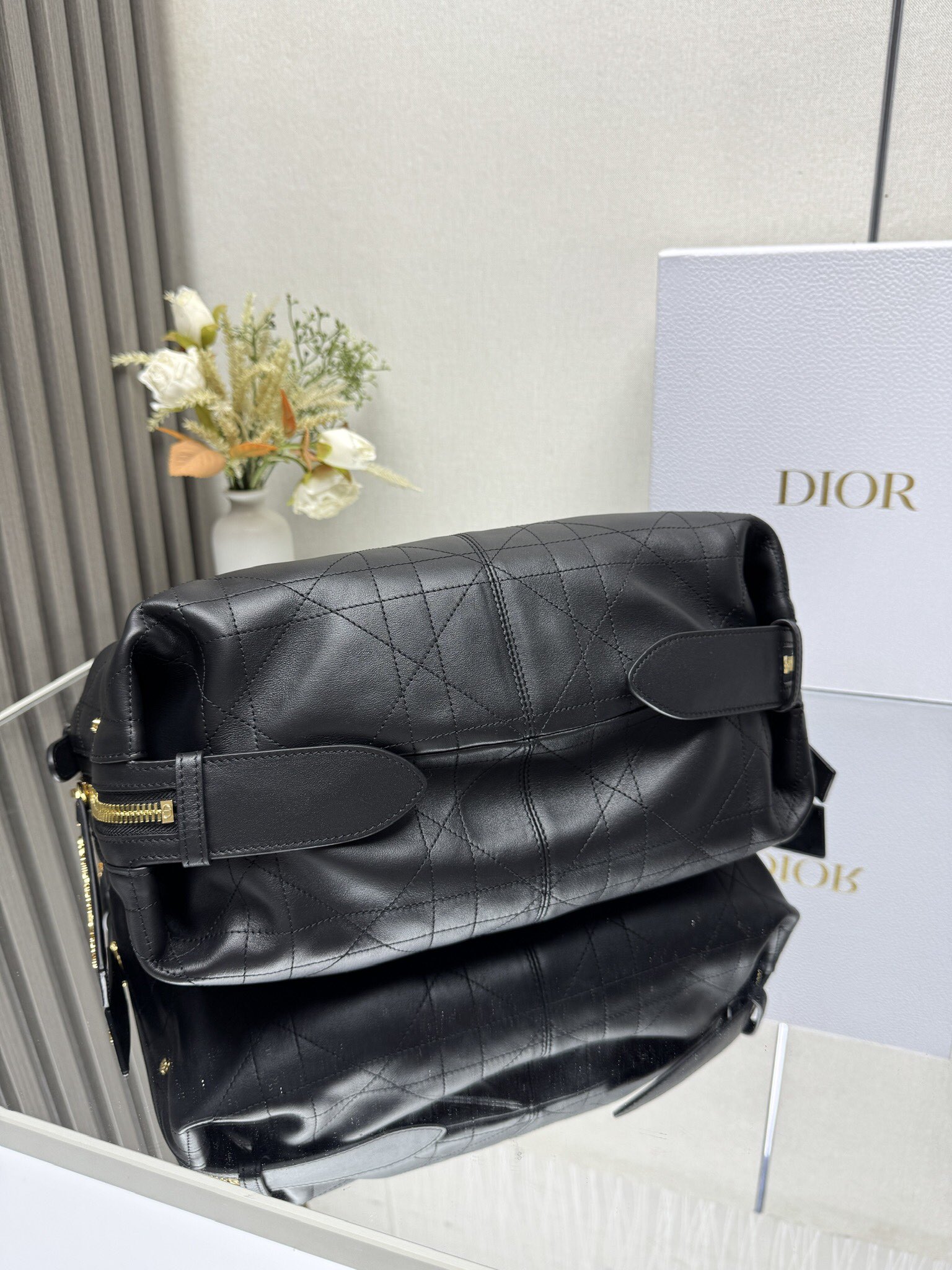 Medium D-Journey Bag in Shiny Goatskin - Image 7