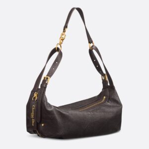 Medium D-Journey Bag in Shiny Grained Calfskin